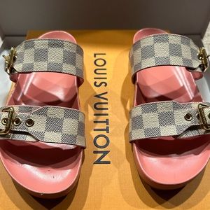 Louis Vuitton Bom Dia Flat Mule Sandal EU 39